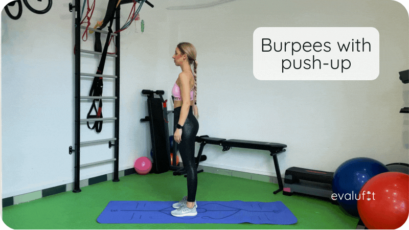 burpees with pushup