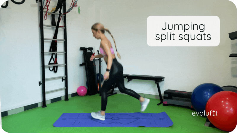 jumping split squats