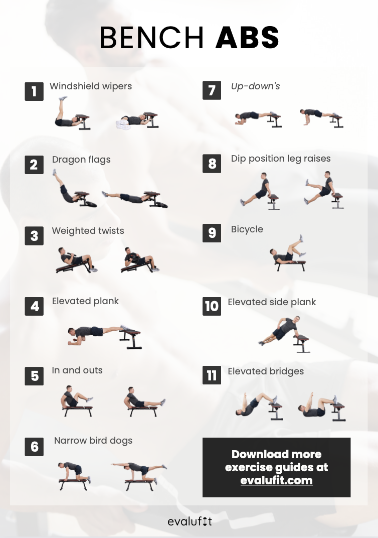 ejercicios de abdominales en banco pdf