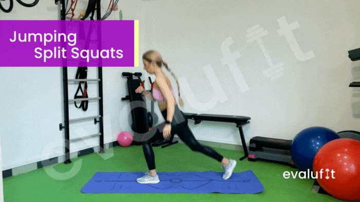 Jumping split squats