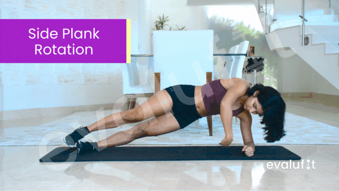 Side Plank Rotation - Evalufit
