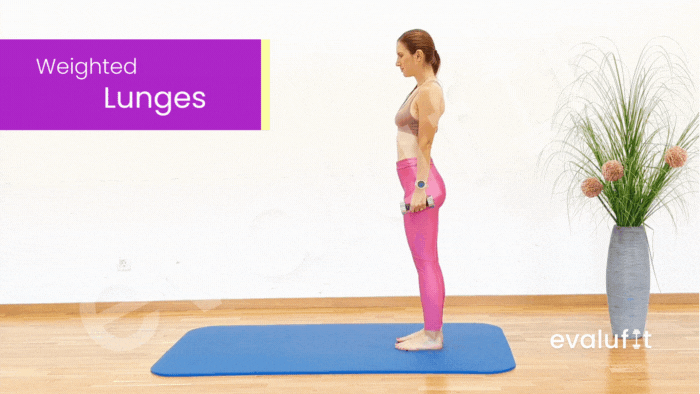Weighted Lunges - Evalufit